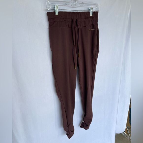 Gymshark X Whitney Simmons High Waist Fitted Jogger size XS Brown - Picture 5 of 10